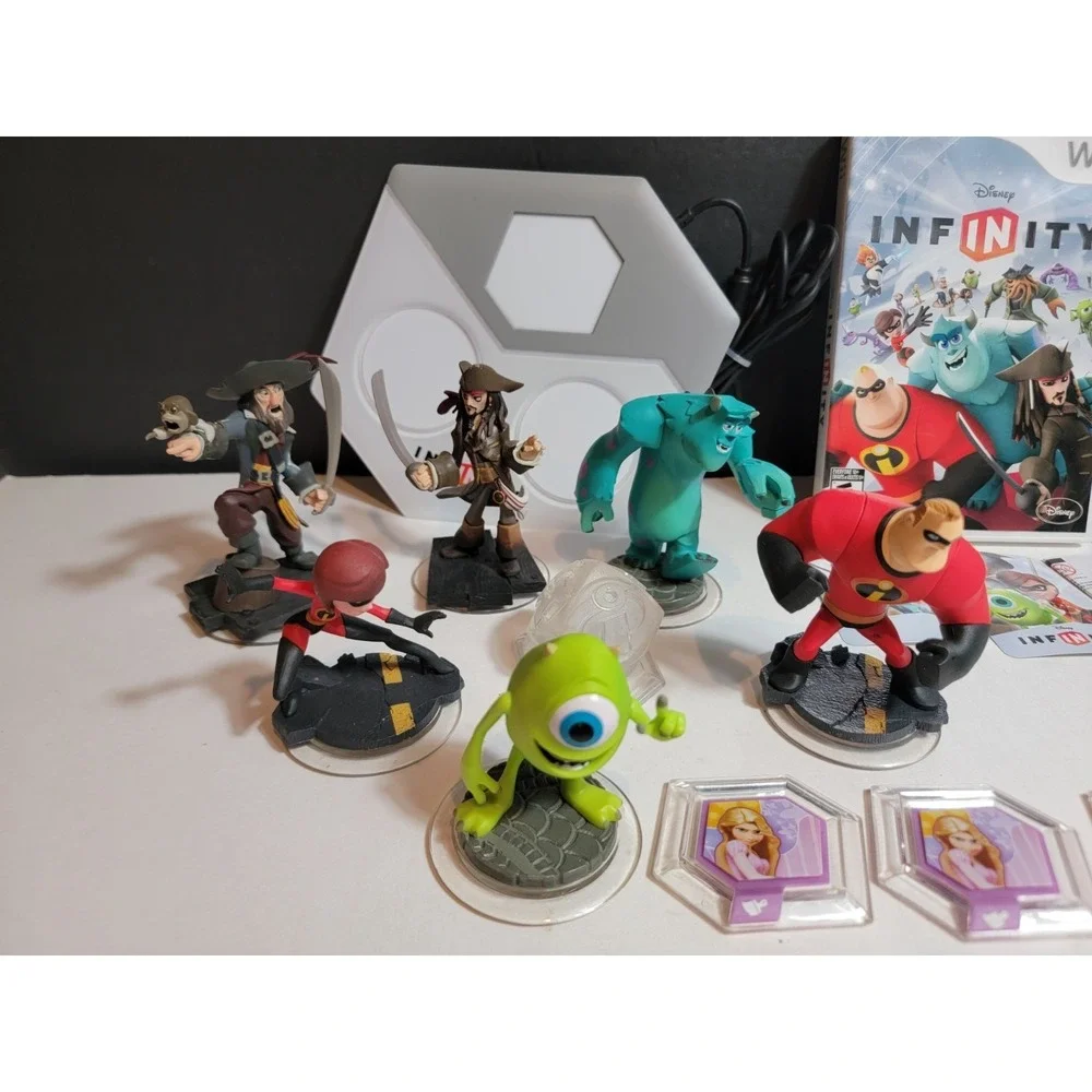 Wii Disney Infinity Games, Portal, Characters, Power Discs Mixed Lot